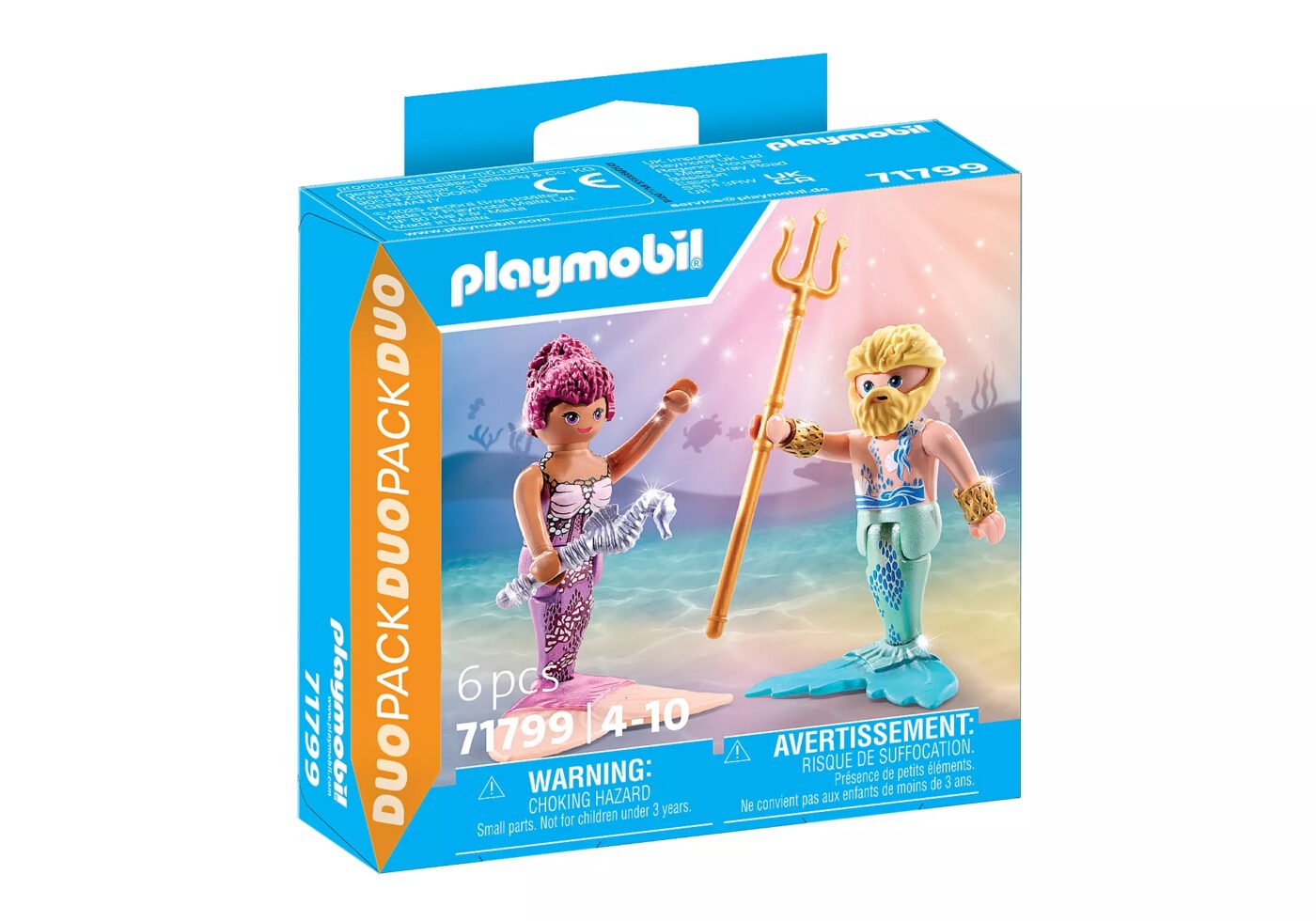Alternative view of Playmobil 71799 Duo Pack Mermaid and Triton ดูโอแพ็ค นางเงือกและไทรทัน
