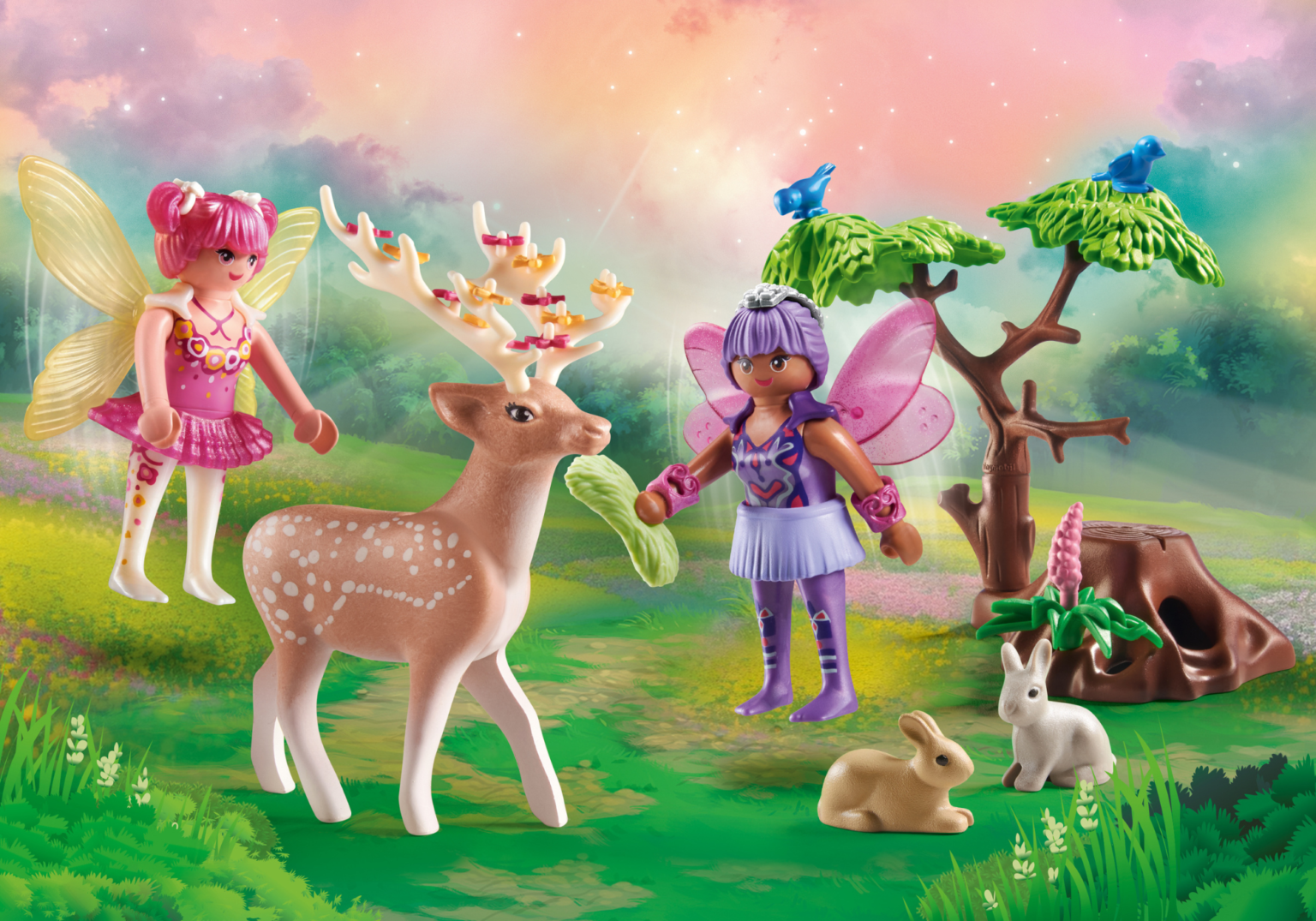 Playmobil 71800 Starter Pack Fairies with Forest Animals สตาร์ทเตอร์ นางฟ้ากับสัตว์ป่า