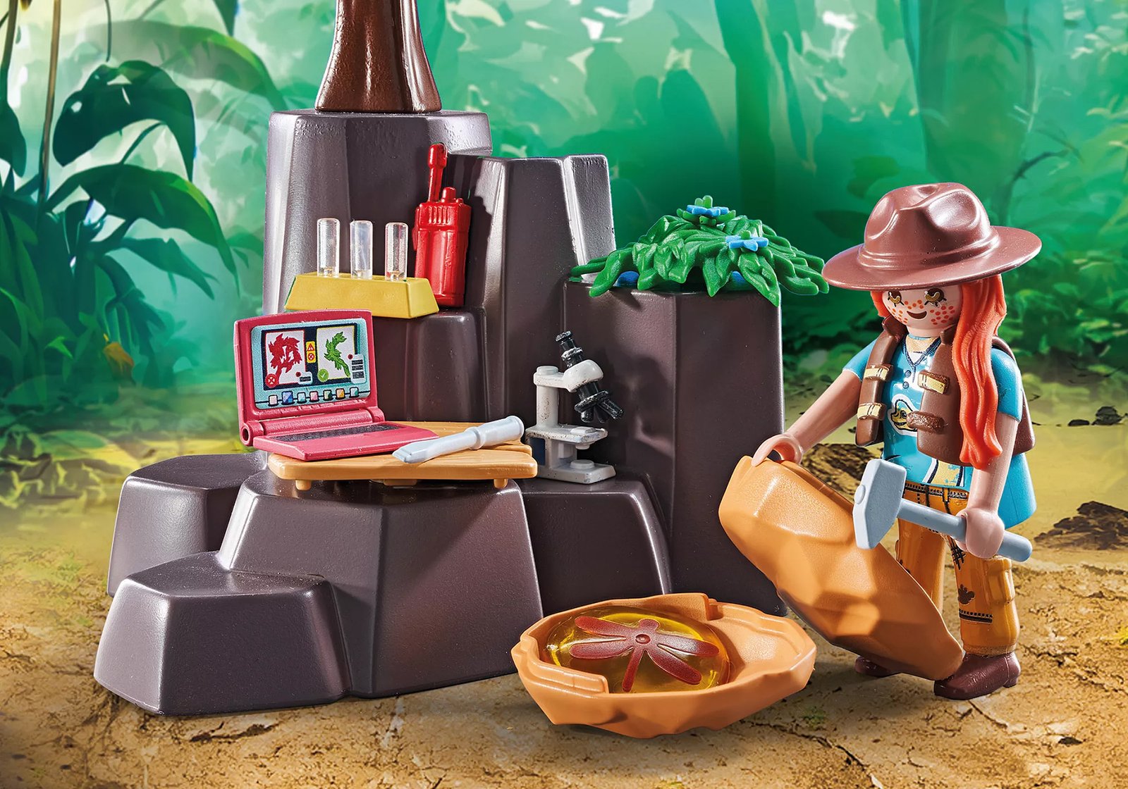 Playmobil 71819 Dinos Brachiosaurus with Hovercraft ไดโนเสาร์ แบรคิโอซอรัสกับเรือโฮเวอร์คราฟต์ - Image 8