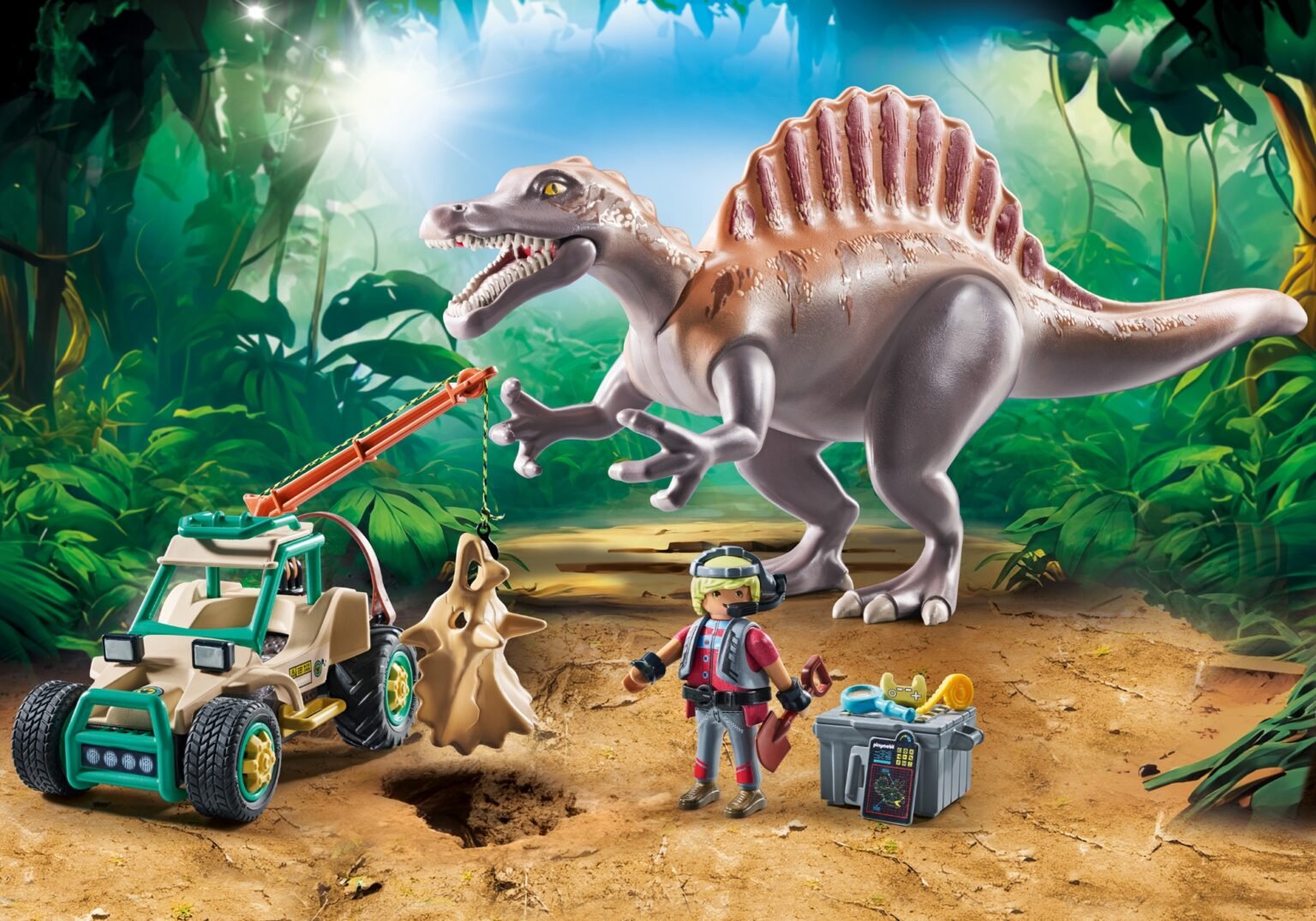 Playmobil 71820 Dinos Spinosaurus Attack ไดโนเสาร์: การโจมตีของสไปโนซอรัส