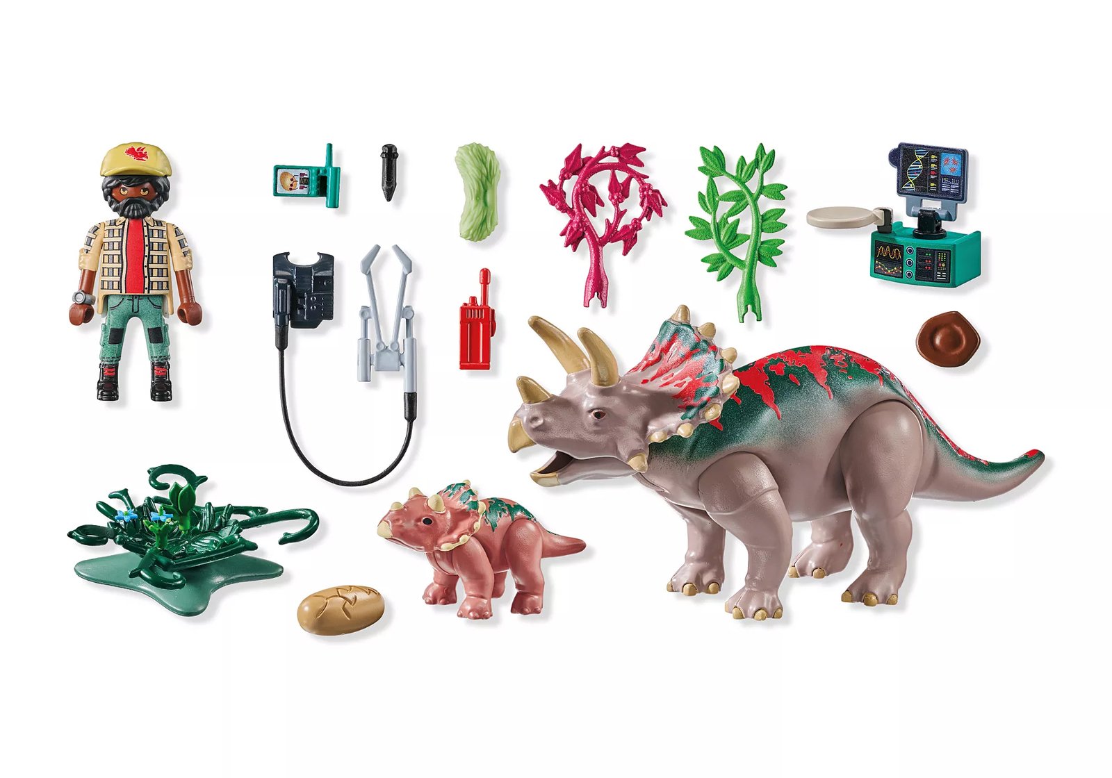 Playmobil 71821 Dinos Triceratops Family ไดโนเสาร์: ครอบครัวไทรเซอราทอปส์ - Image 3