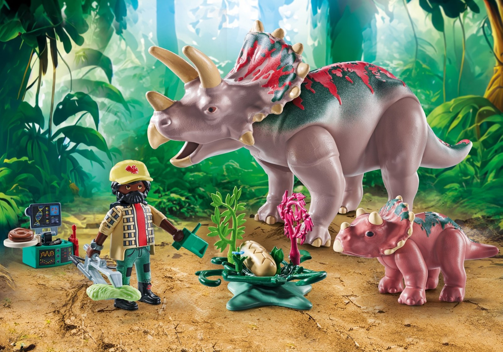 Playmobil 71821 Dinos Triceratops Family ไดโนเสาร์: ครอบครัวไทรเซอราทอปส์ - Image 5