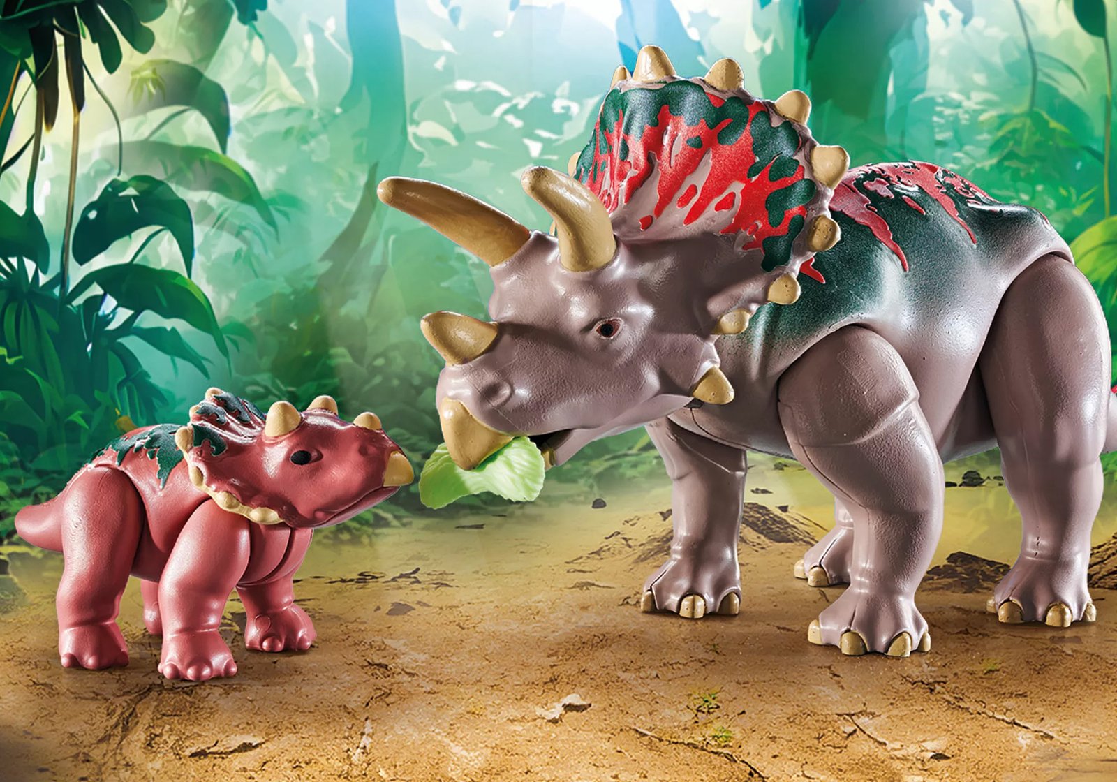 Playmobil 71821 Dinos Triceratops Family ไดโนเสาร์: ครอบครัวไทรเซอราทอปส์ - Image 7