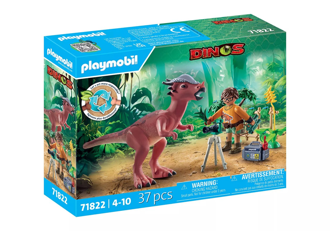 Playmobil 71822 Dinos Stygimoloch Observation ไดโนเสาร์: การสังเกตสไตกิโมล็อก - Image 3
