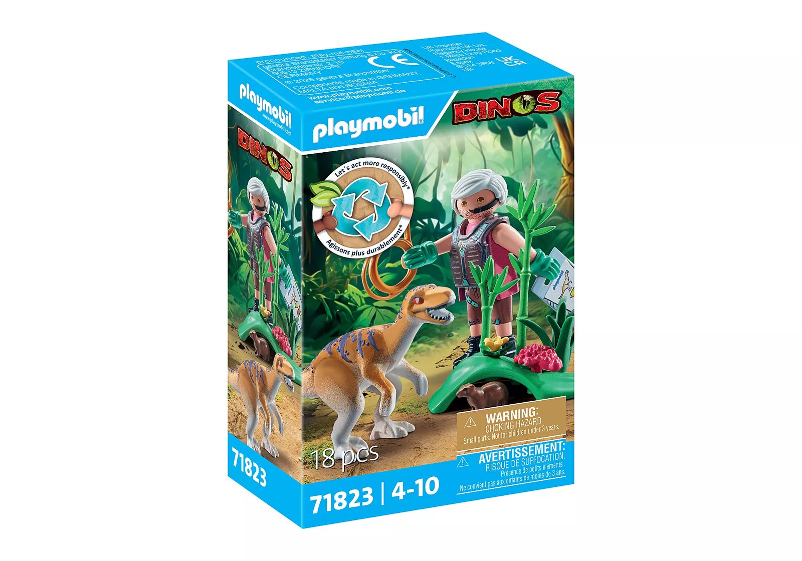 Playmobil 71823 Dinos Velociraptor ไดโนเสาร์: เวโลซีแรปเตอร์ - Image 2