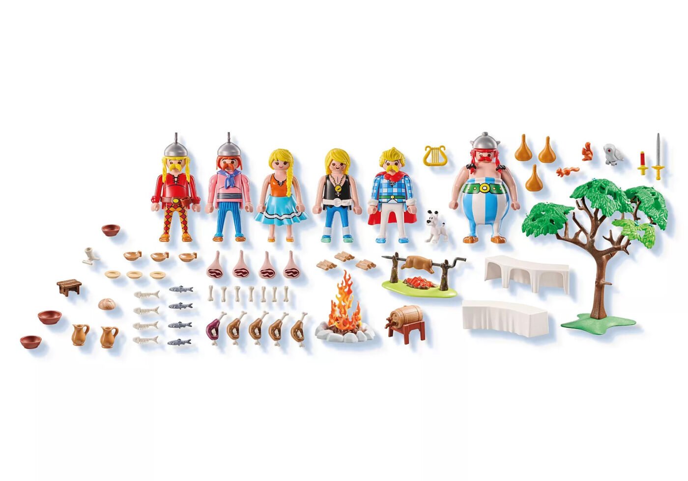 Alternative view of Playmobil 71827 Asterix: The village banquet แอสเทอริกซ์ งานเลี้ยงในหมู่บ้าน