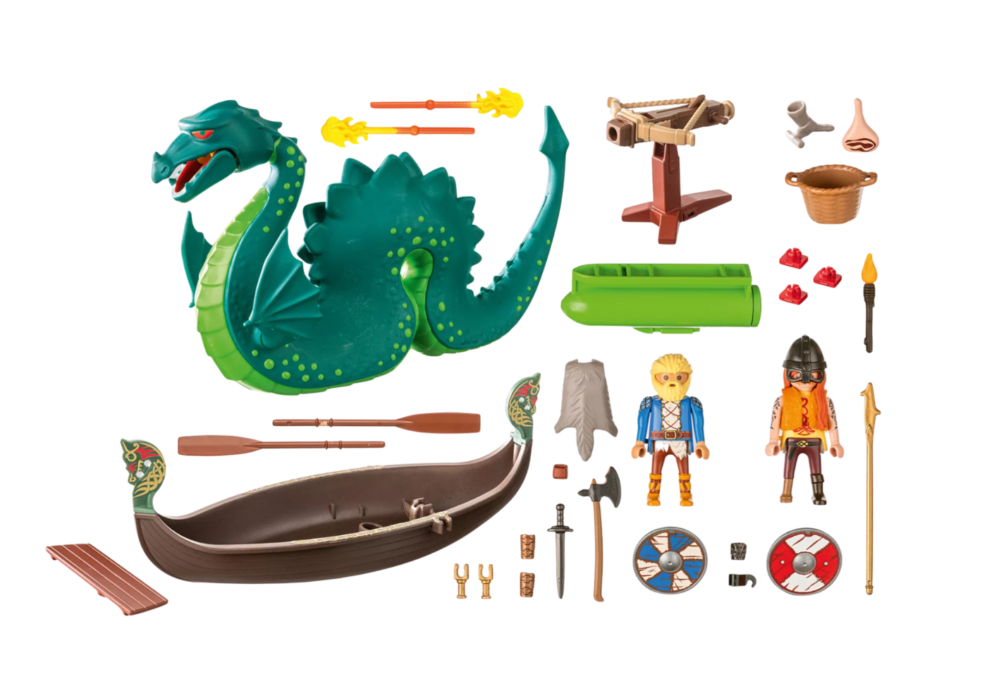 Playmobil 71830 Promo Pack Vikings with Sea Monster โปรโมแพ็ค ไวกิ้งกับสัตว์ทะเลยักษ์ - Image 3