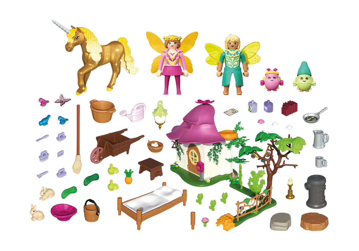 Playmobil 71838 Cozy Fairy Home with Golden Unicorn ยูนิคอร์นแฟนตาซี บ้านนางฟ้าอบอุ่นกับยูนิคอร์นสีทอง - Image 3
