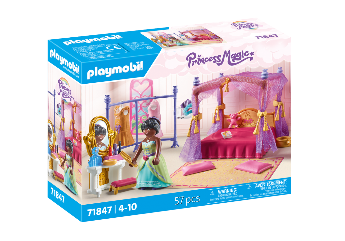 Alternative view of Playmobil 71847 Princess Magic Bedroom with Dressing Room เจ้าหญิง ห้องนอนและห้องแต่งตัว