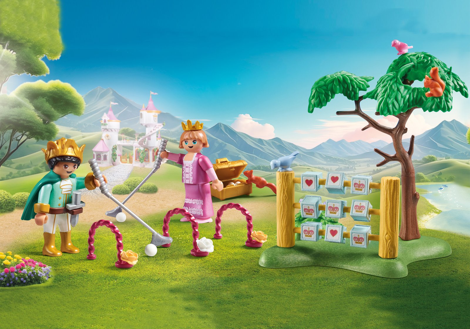 Playmobil 71849 Princess Magic Garden with Royal Games เจ้าหญิง เล่นเกมในสวน