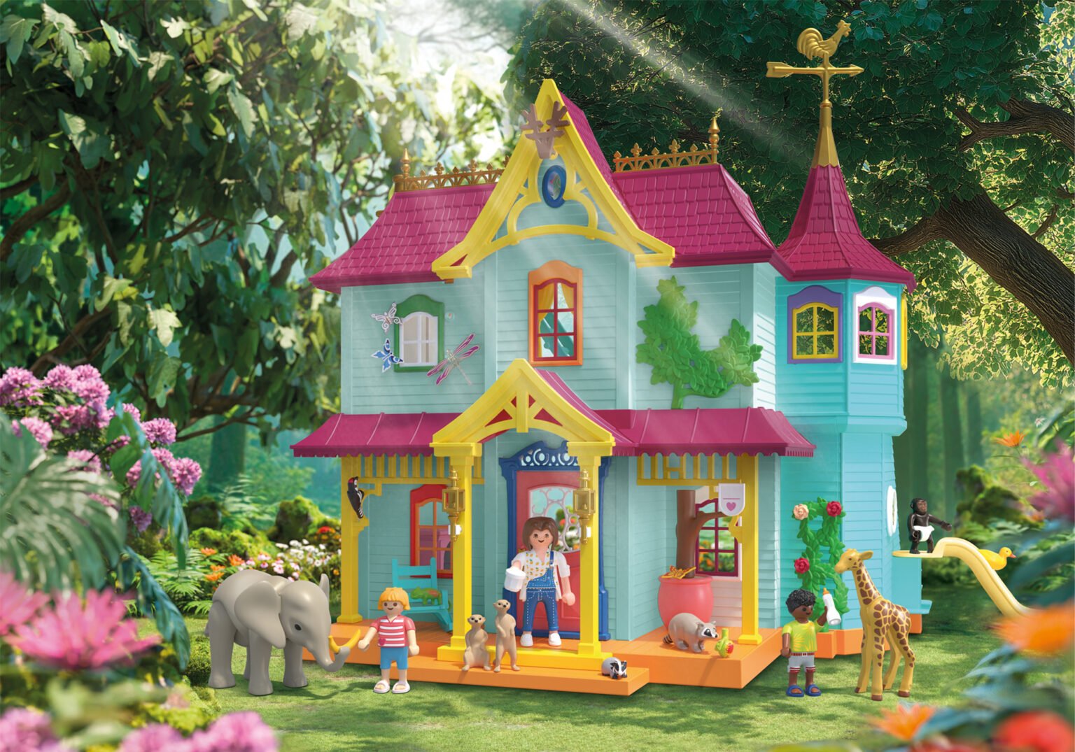 Playmobil 71852 Animals & Friends Animal Mansion เหล่าสัตว์เพื่อนซี้ คฤหาสน์เหล่าสัตว์