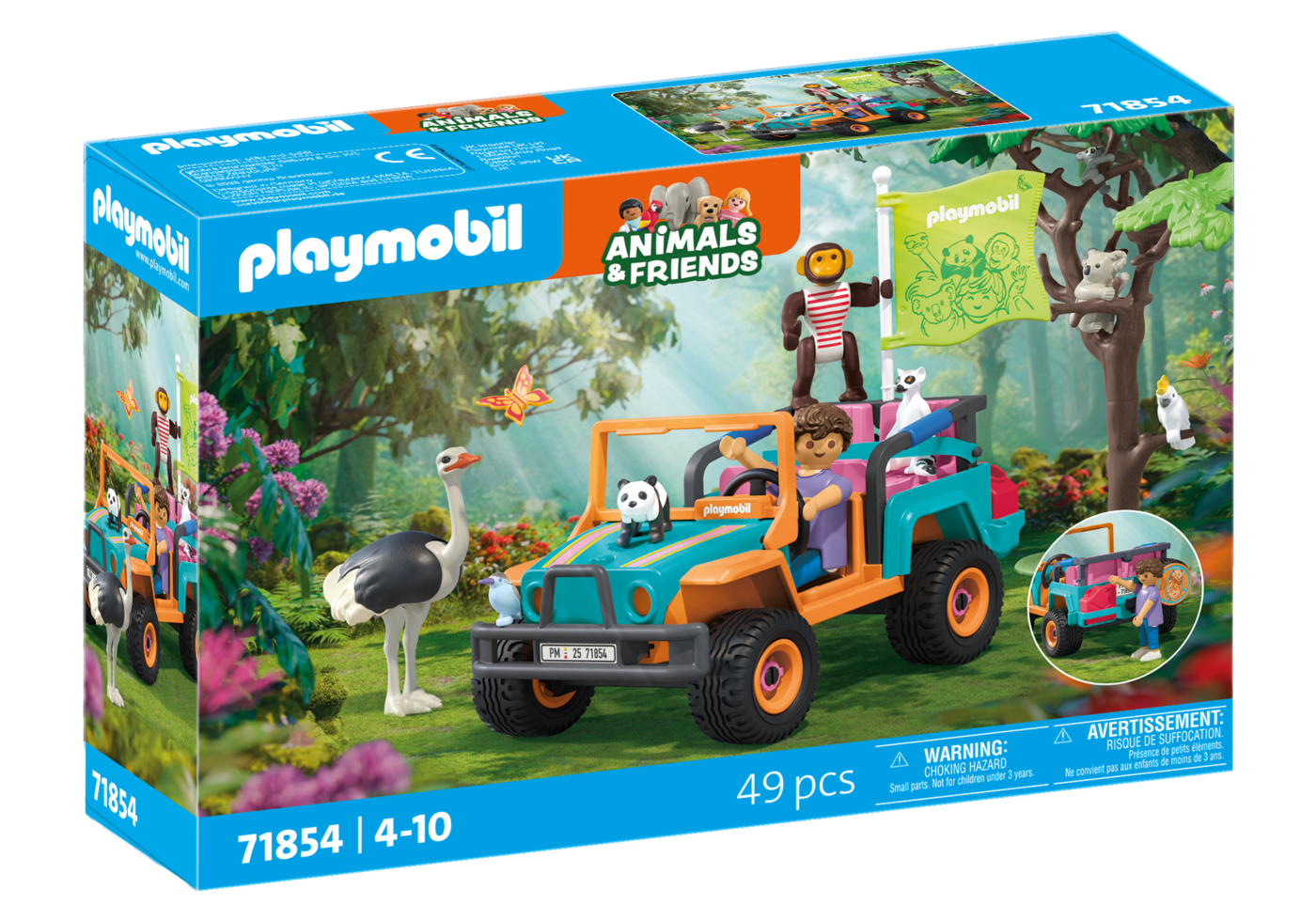 Alternative view of Playmobil 71854 Animals & Friends Colorful Off-road vehicle เหล่าสัตว์เพื่อนซี้ รถลุยป่าหลากสี