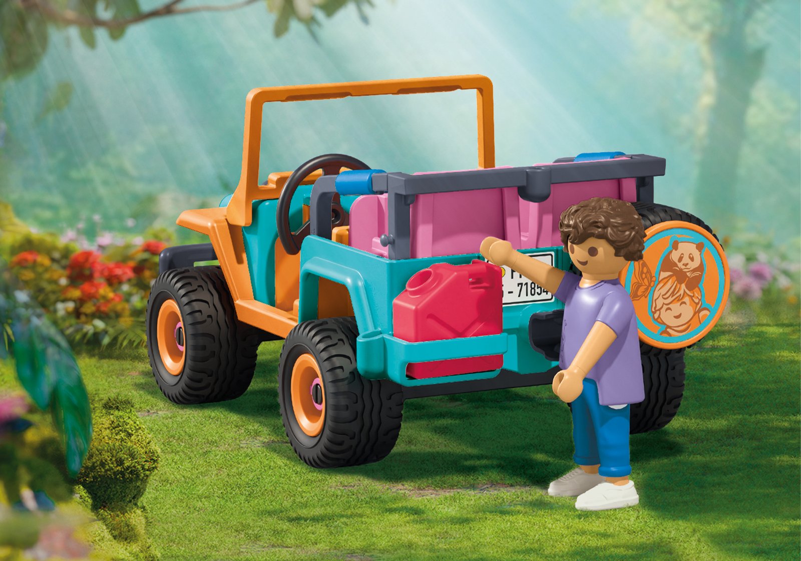 Playmobil 71854 Animals & Friends Colorful Off-road vehicle เหล่าสัตว์เพื่อนซี้ รถลุยป่าหลากสี - Image 4