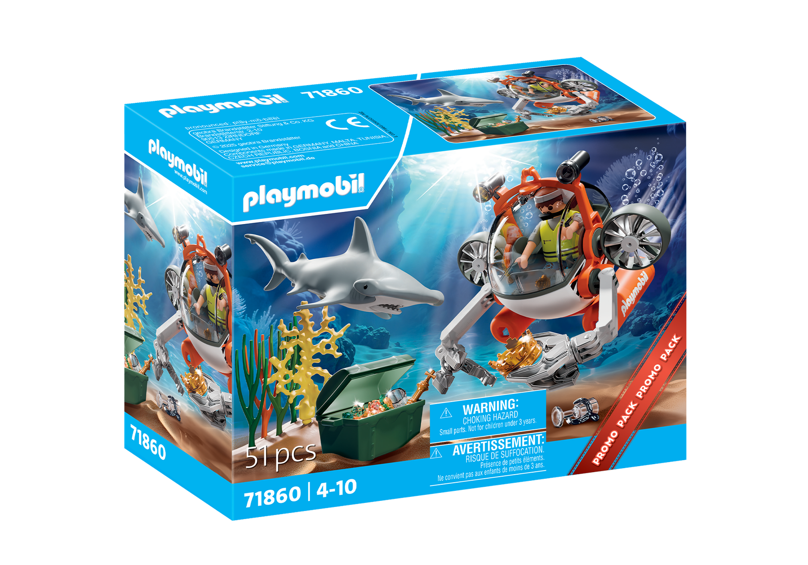 Playmobil 71860 Promo Pack Treasure Hunt with Submarine โปรโมแพ็ค ล่าสมบัติใต้น้ำ - Image 3