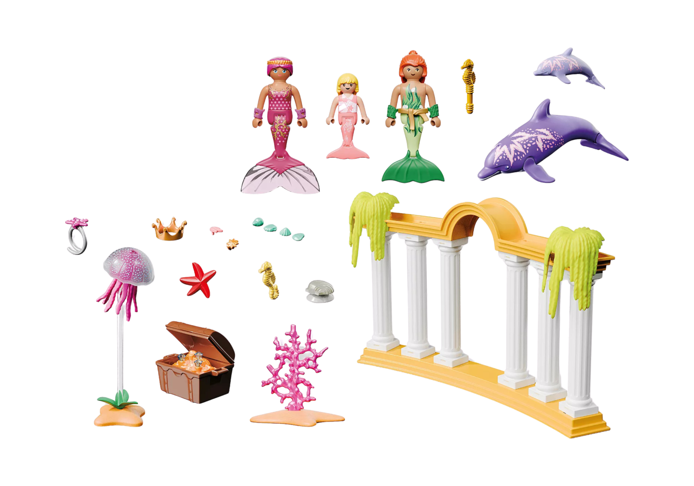 Playmobil 71861 Promo Pack Mermaid treasure with Dolphins โปรโมแพ็ค สมบัตินางเงือกกับโลมา - Image 3