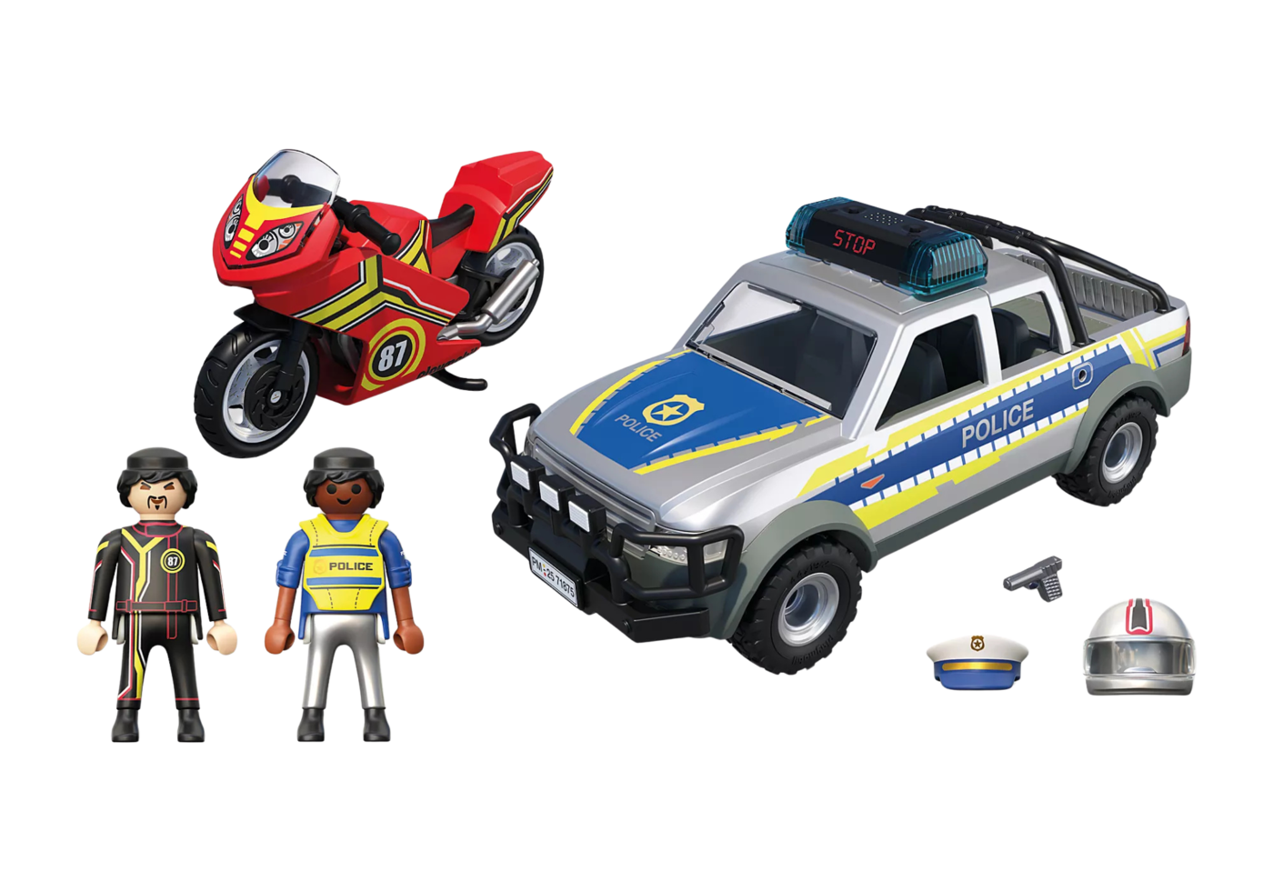 Playmobil 71875 Police Chase with Pick-Up Truck ตำรวจ ภารกิจไล่ล่ากับรถกระบะตำรวจ - Image 3