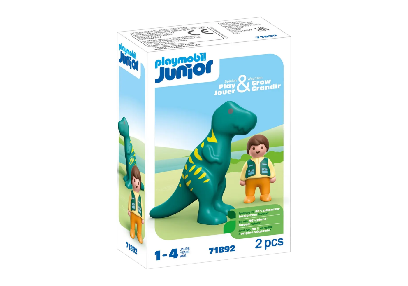 Alternative view of Playmobil 71892 JUNIOR: Dinosaur and Explorer จูเนียร์ นักสำรวจกับไดโนเสาร์