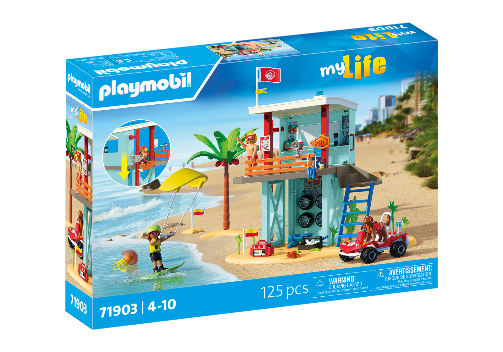 Playmobil 71903 Vacation on the Beach Lifeguard Tower with Beach Buggy วันหยุดที่ชายหาด หอคอยไลฟ์การ์ดกับรถบักกี้ชายหาด - Image 2