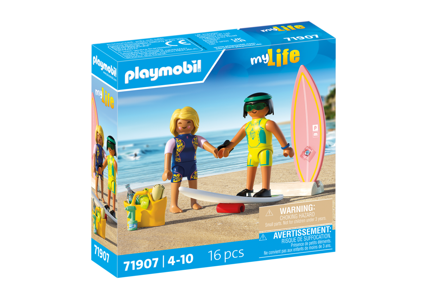 Alternative view of Playmobil 71907 Vacation on the Beach Surf School วันหยุดที่ชายหาด โค้ชสอนโต้คลื่น