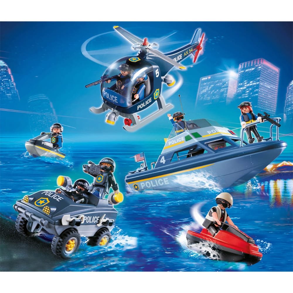 Playmobil 9043 Exclusive Police Tactical Unit Set เอ็กซ์คลูซีฟ หน่วยตำรวจยุทธวิธี