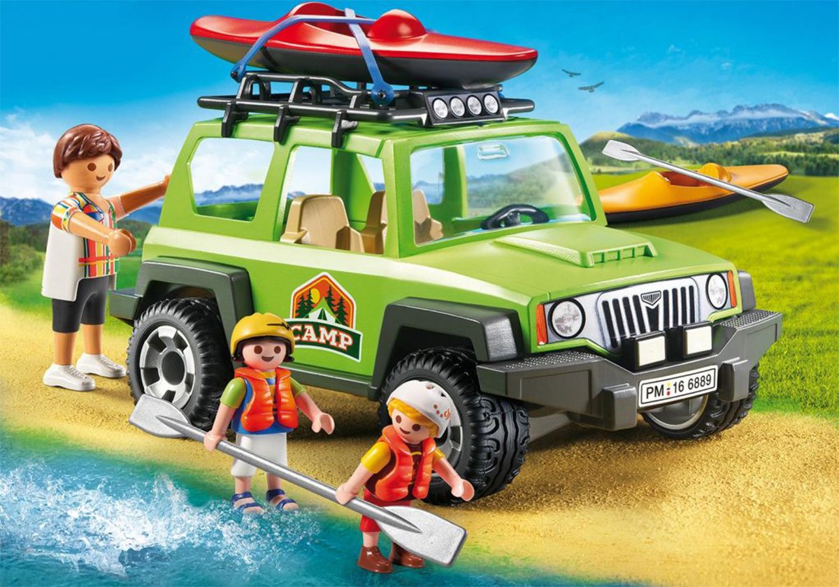 Playmobil 9154 Promotional Off-Road SUV เซ็ตโปรโมชั่น รถครอบครัว SUV พร้อมเรือแคนู