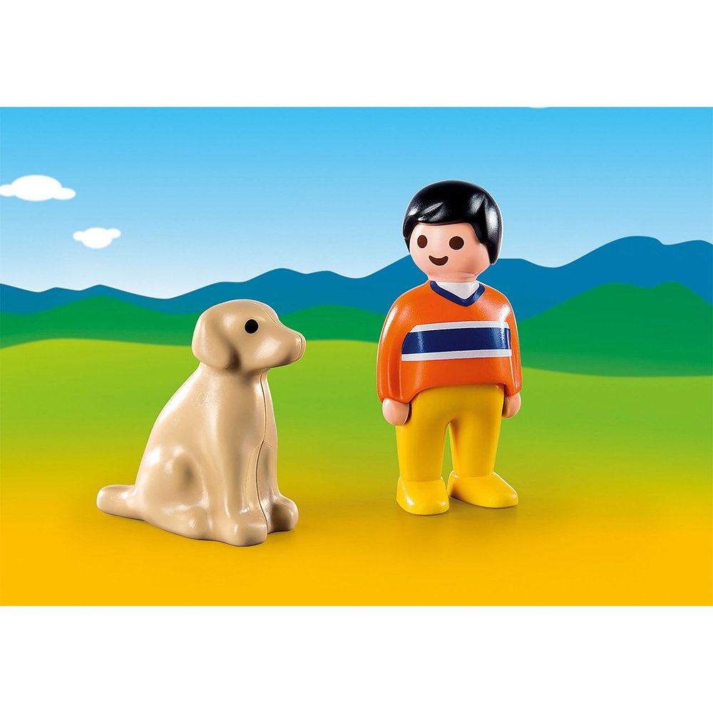 Playmobil 9256 1.2.3 Man with Dog 123 ผู้ชายกับหมา