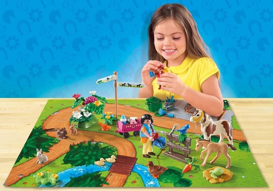 Playmobil 9331 Pony Walk Play Map เพลย์แม็บ สนามฝึกม้า