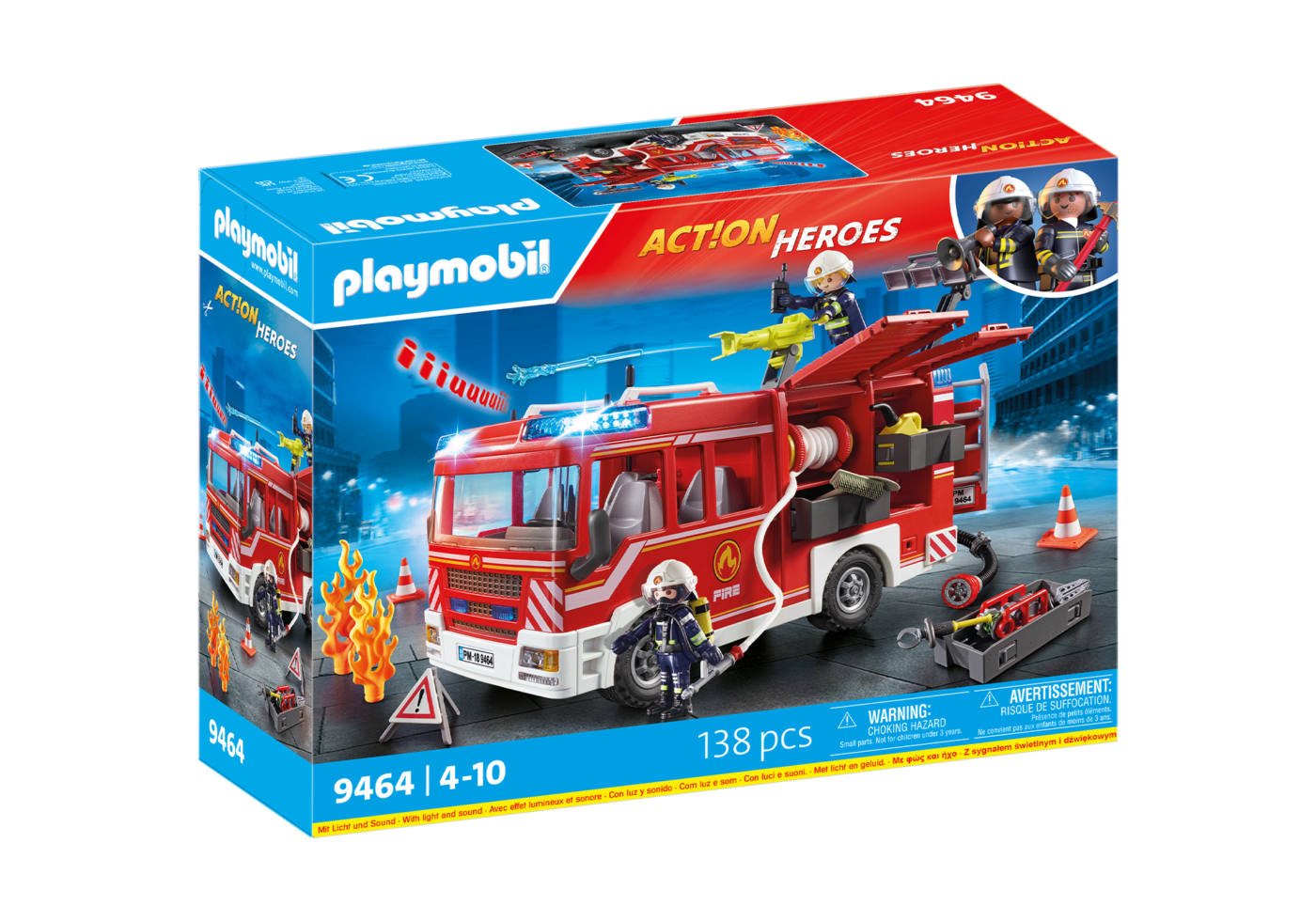 Alternative view of Playmobil 9464 CityAction Fire Engine ซิตี้แอคชั่น รถดับเพลิงมีเสียงหวอพร้อมไฟ