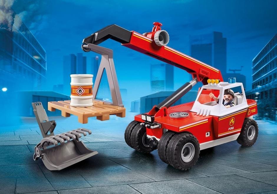 Playmobil 9465 CityAction Fire Crane ซิตี้แอคชั่น รถเครนดับเพลิง