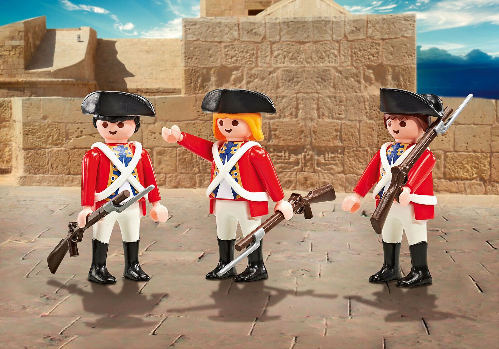 Playmobil 9886 Exclusive Three Soldiers ของเล่นบทบาทสมมติ สามทหารเสือ