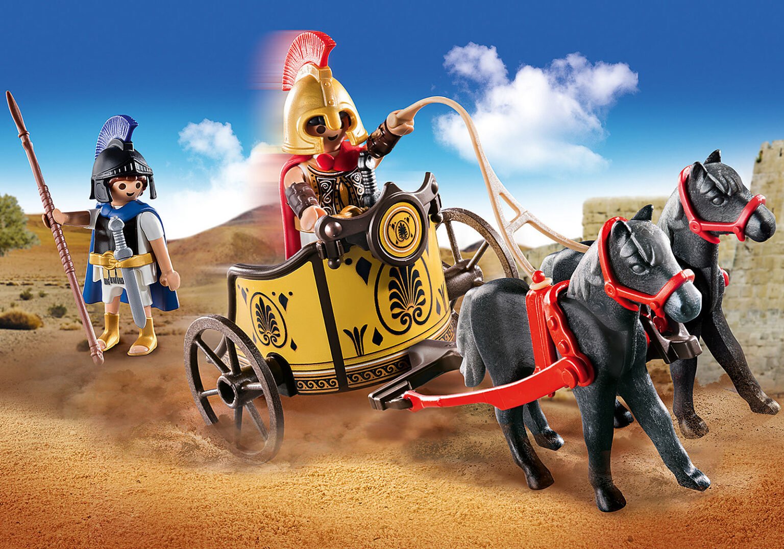 Playmobil 70469 Greek god Achilles and Patroclus with Chariot เทพกรีก อคิลลีสและพะทรอคลัส