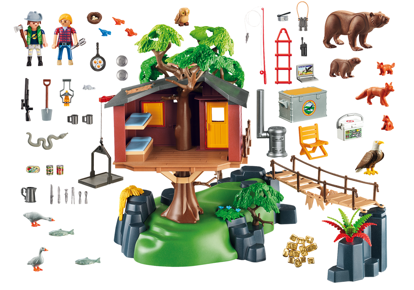 Playmobil 5557 Wildlife Adventure Tree House ไวล์ดไลฟ์ ผจญภัยบ้านต้นไม้ - Image 3