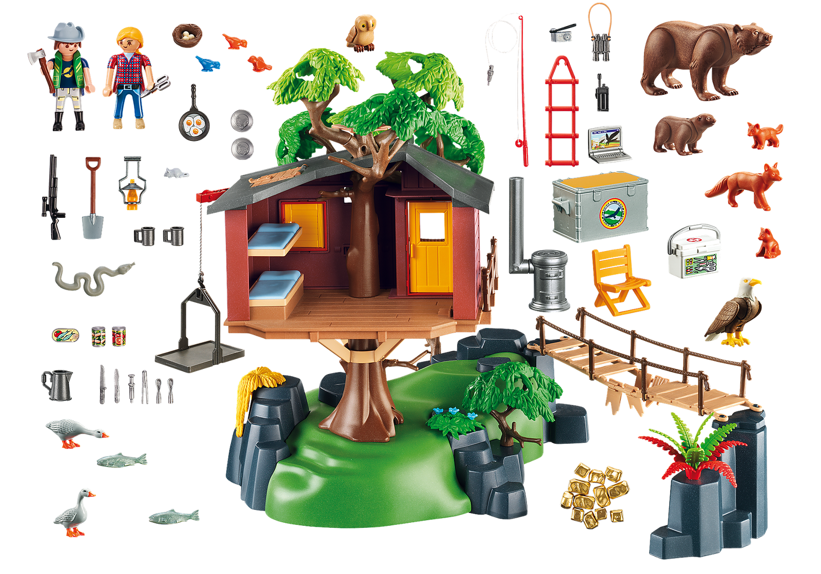 Playmobil 5557 Wildlife Adventure Tree House ไวล์ดไลฟ์ ผจญภัยบ้านต้นไม้ - Image 3