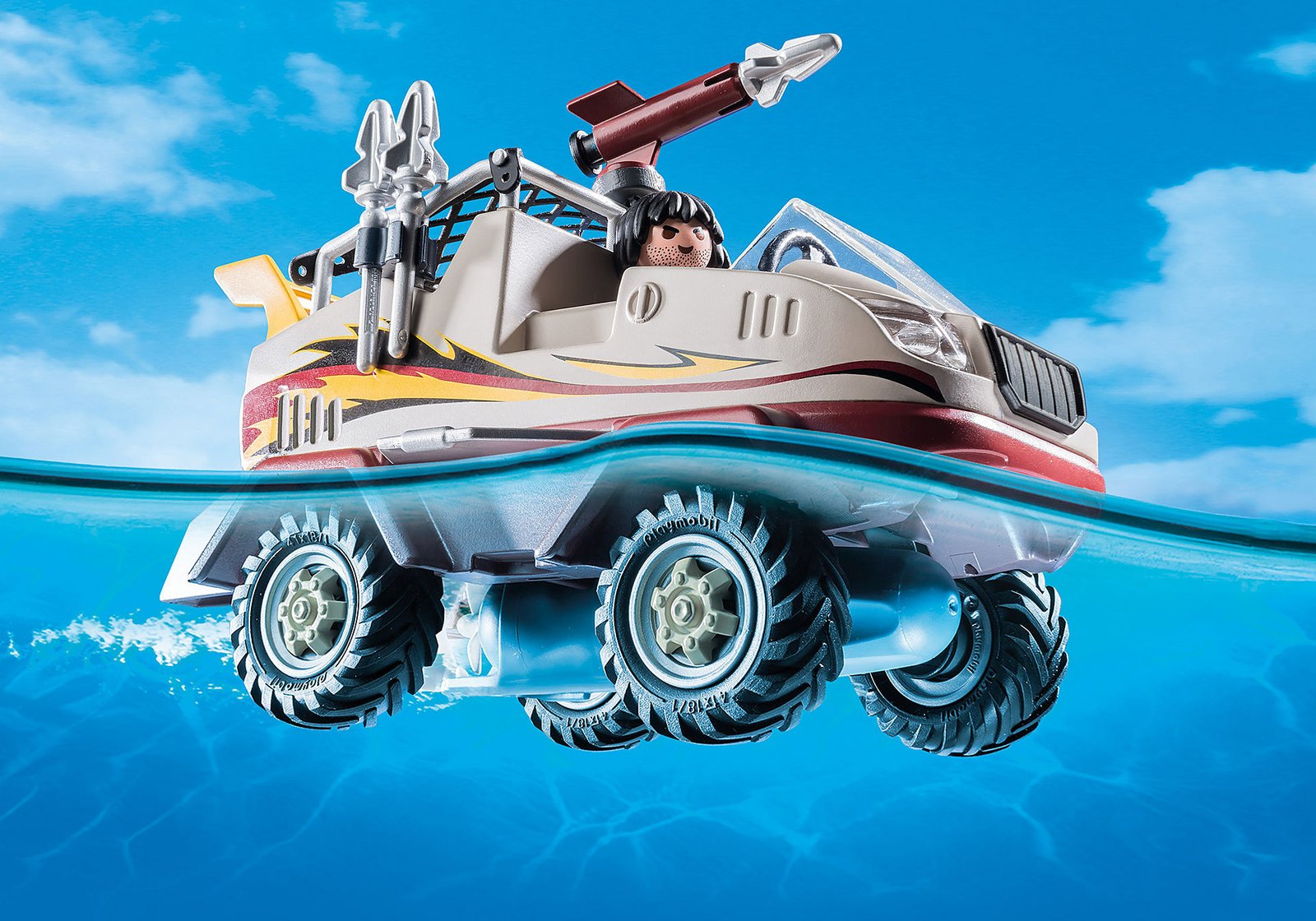 Playmobil 9364 City Action Amphibious Truck ซิตี้แอคชั่น SWAT รถสะเทินน้ำสะเทินบก - Image 5