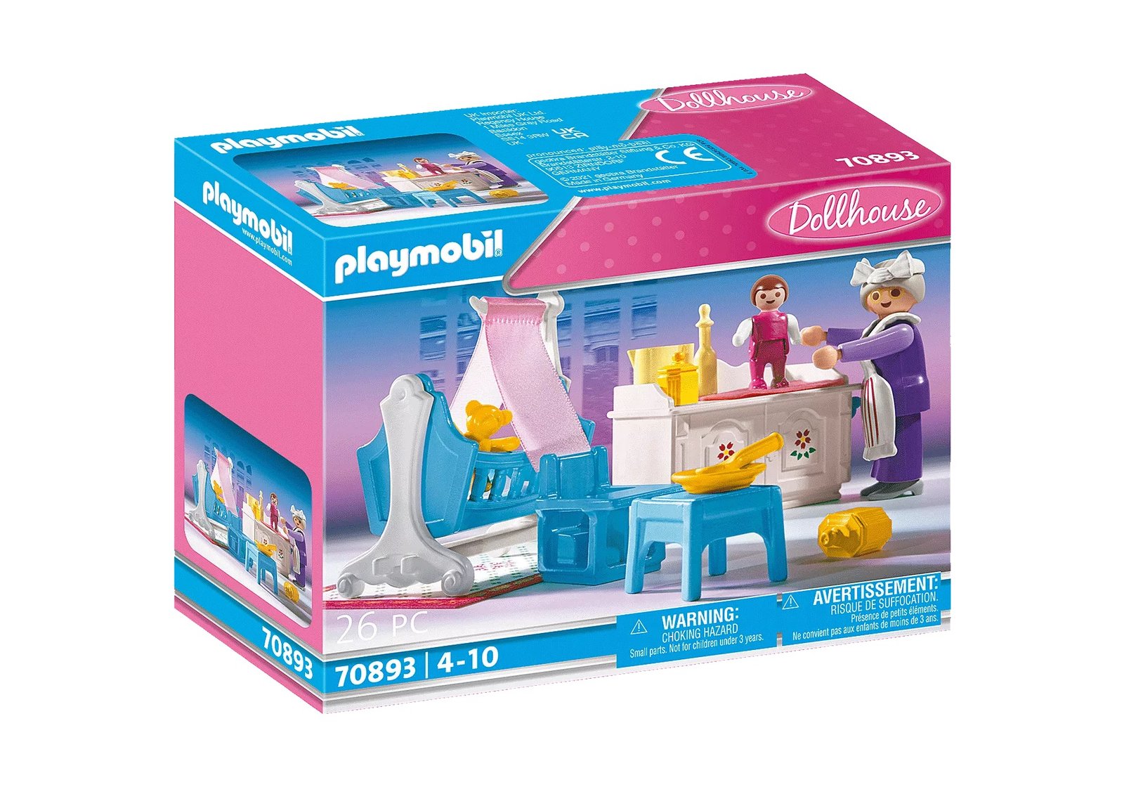 Playmobil 70893 Victorian Baby's Room ของเล่นบทบาทสมมติ ดอลล์เฮ้าส์วิคตอเรียน ห้องเด็กเล็ก - Image 2
