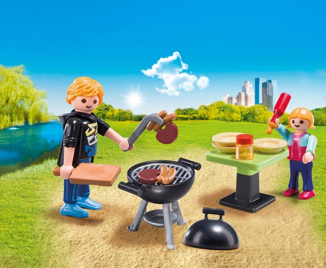 Playmobil 5649 Carry Case Backyard Barbecue เซ็ตกระเป๋าเล็ก ปิ้งบาร์บีคิว