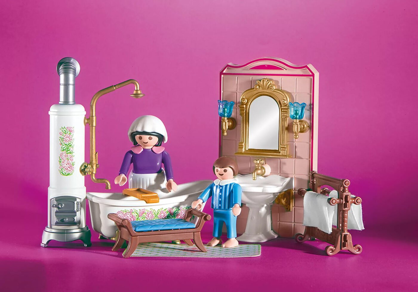 Playmobil 70895 Victorian Bathroom with Large Tub ของเล่นบทบาทสมมติ ดอลล์เฮ้าส์วิคตอเรียน ห้องน้ำพร้อมอ่างใหญ่ - Image 3