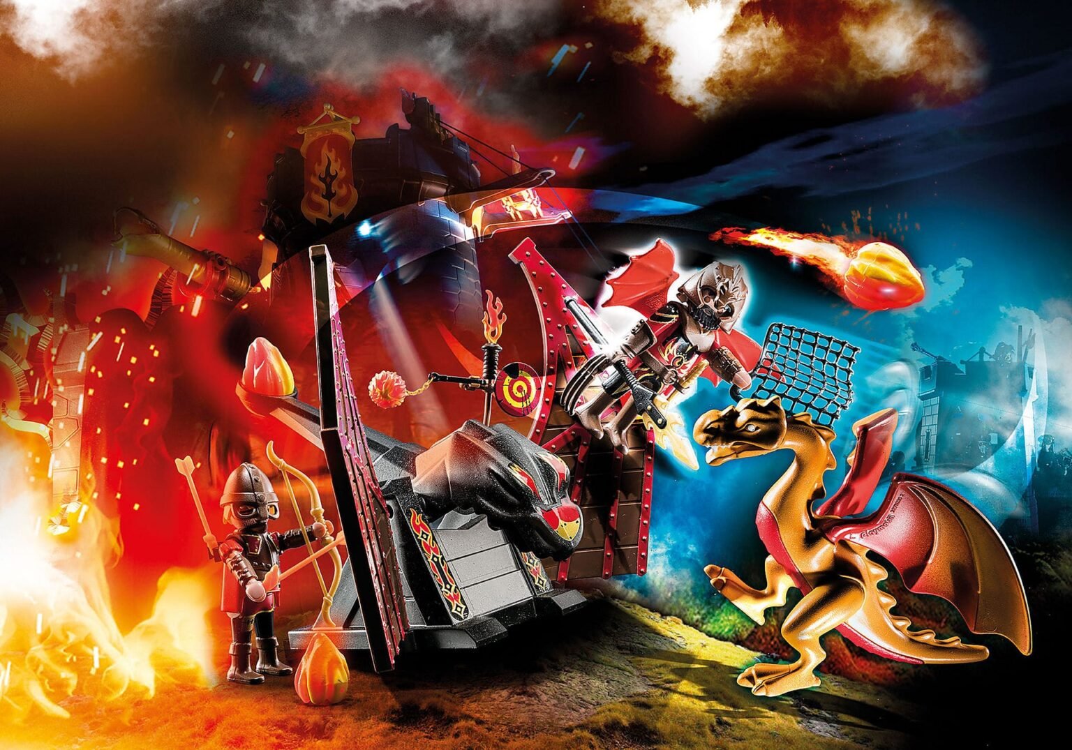 Playmobil 70226 Novelmore Burnham Raiders Dragon Training โนเวลมอร์ ฝึกมังกรไฟ ไทรากอนและอาร์คิบาโล