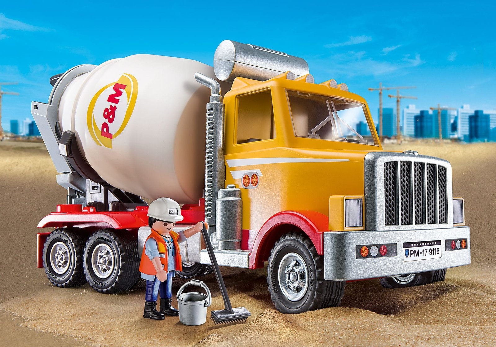 Playmobil 9116 City Action Cement Truck ซิตี้แอคชั่น รถโม่ปูน