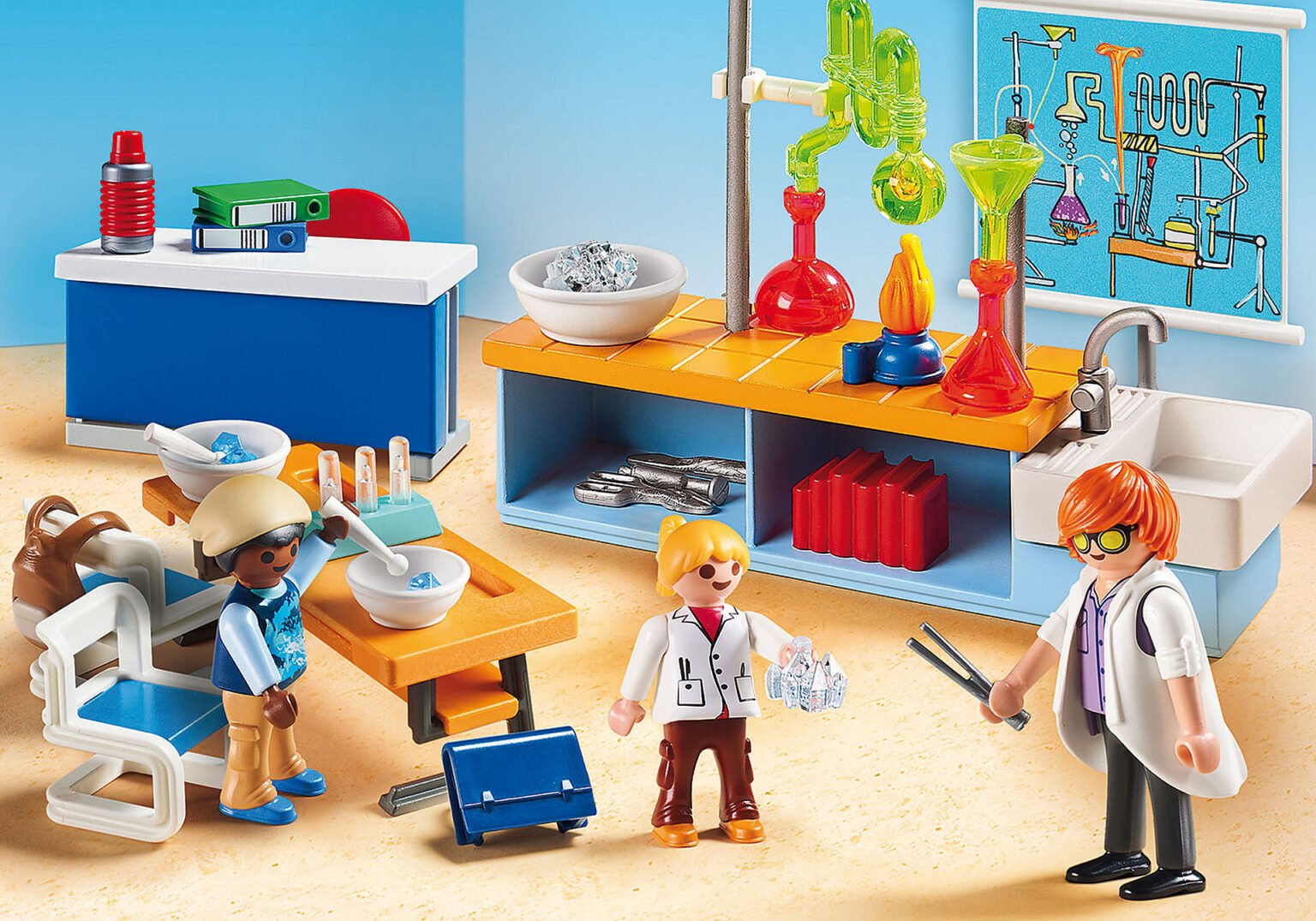 Playmobil 9456 City Life Chemistry Class ซิตี้ไลฟ์ ห้องเรียนเคมี