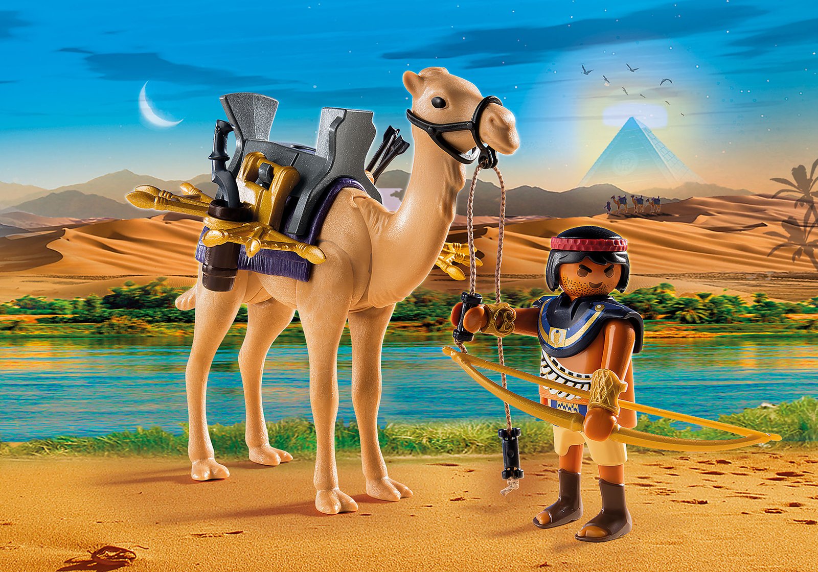 Playmobil 5389 History Egyptian Warrior with Camel ฮิสตอรี่ นักรบอียิปต์ และอูฐ