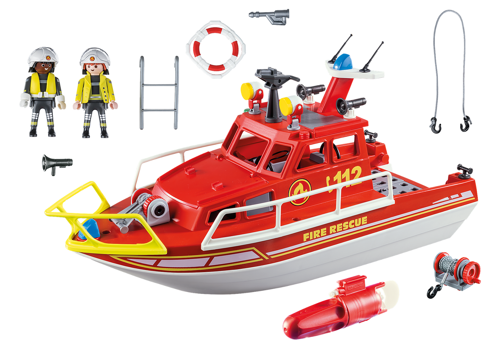 Playmobil 71598 50th Years Fire Rescue Boat 50 ปี เรือกู้ภัยดับเพลิง - Image 3
