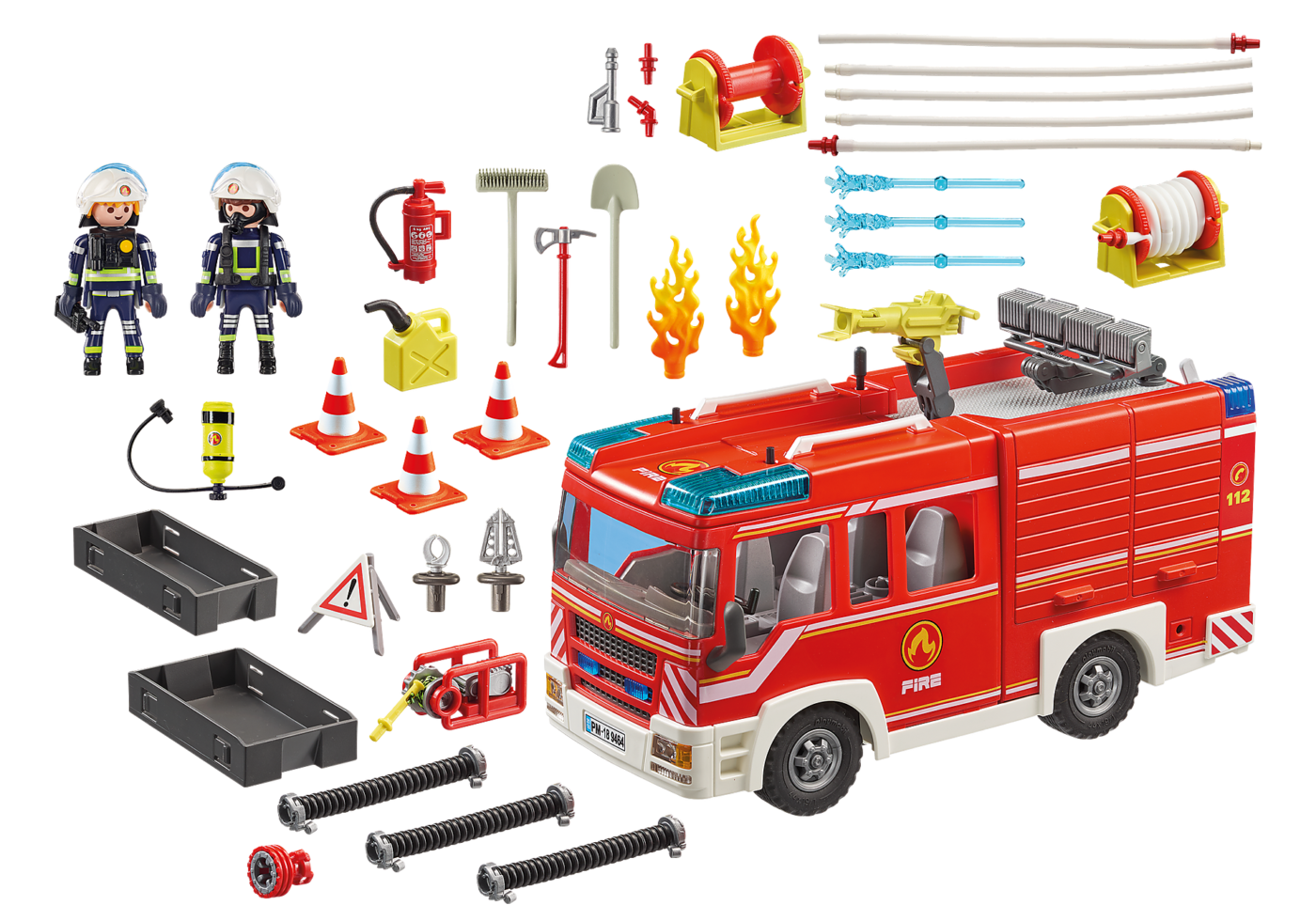 Playmobil 9464 CityAction Fire Engine ซิตี้แอคชั่น รถดับเพลิงมีเสียงหวอพร้อมไฟ - Image 3