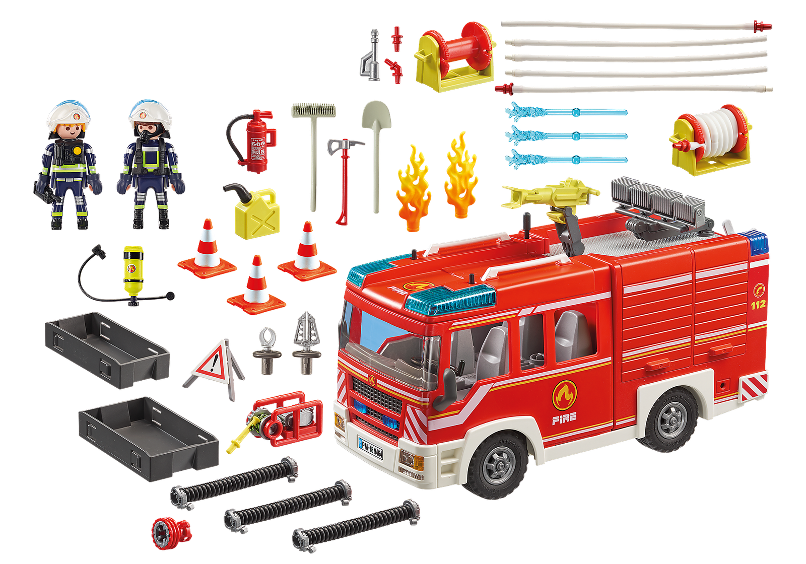 Playmobil 9464 CityAction Fire Engine ซิตี้แอคชั่น รถดับเพลิงมีเสียงหวอพร้อมไฟ - Image 3