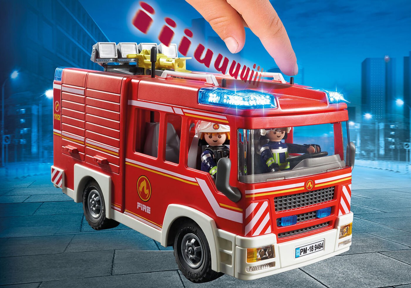 Playmobil 9464 CityAction Fire Engine ซิตี้แอคชั่น รถดับเพลิงมีเสียงหวอพร้อมไฟ - Image 4