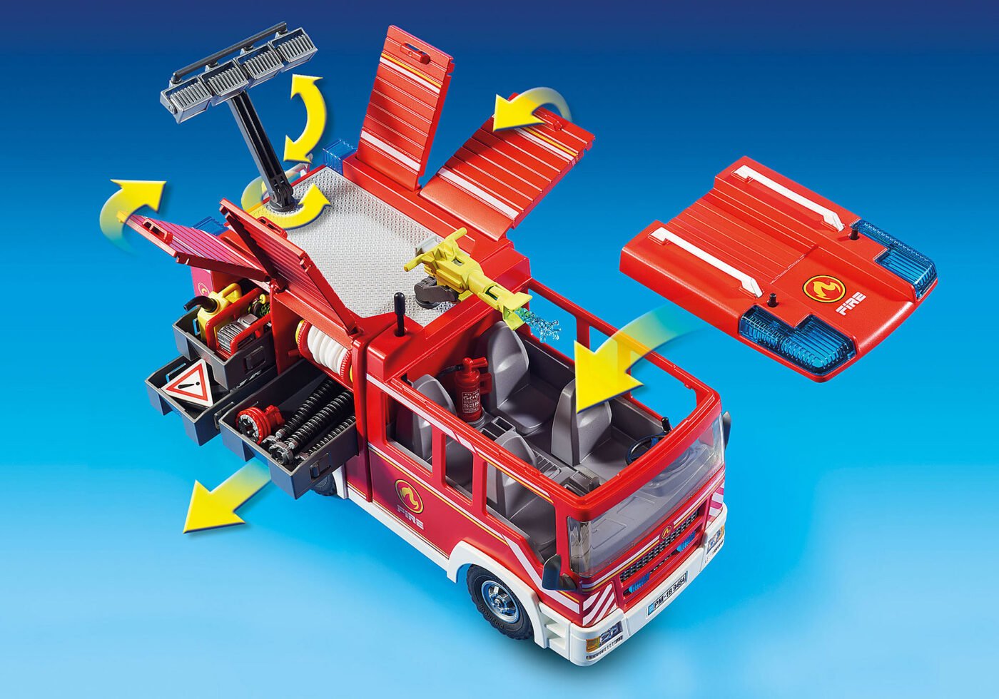 Playmobil 9464 CityAction Fire Engine ซิตี้แอคชั่น รถดับเพลิงมีเสียงหวอพร้อมไฟ - Image 7