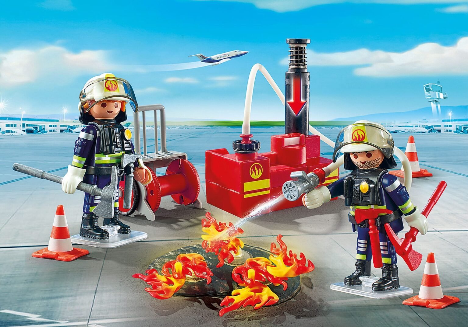Playmobil 5397 City Action Firefighting Operation with Water Pump ซิตี้แอคชั่น เจ้าหน้าที่ดับเพลิง พร้อมปั้มน้ำ