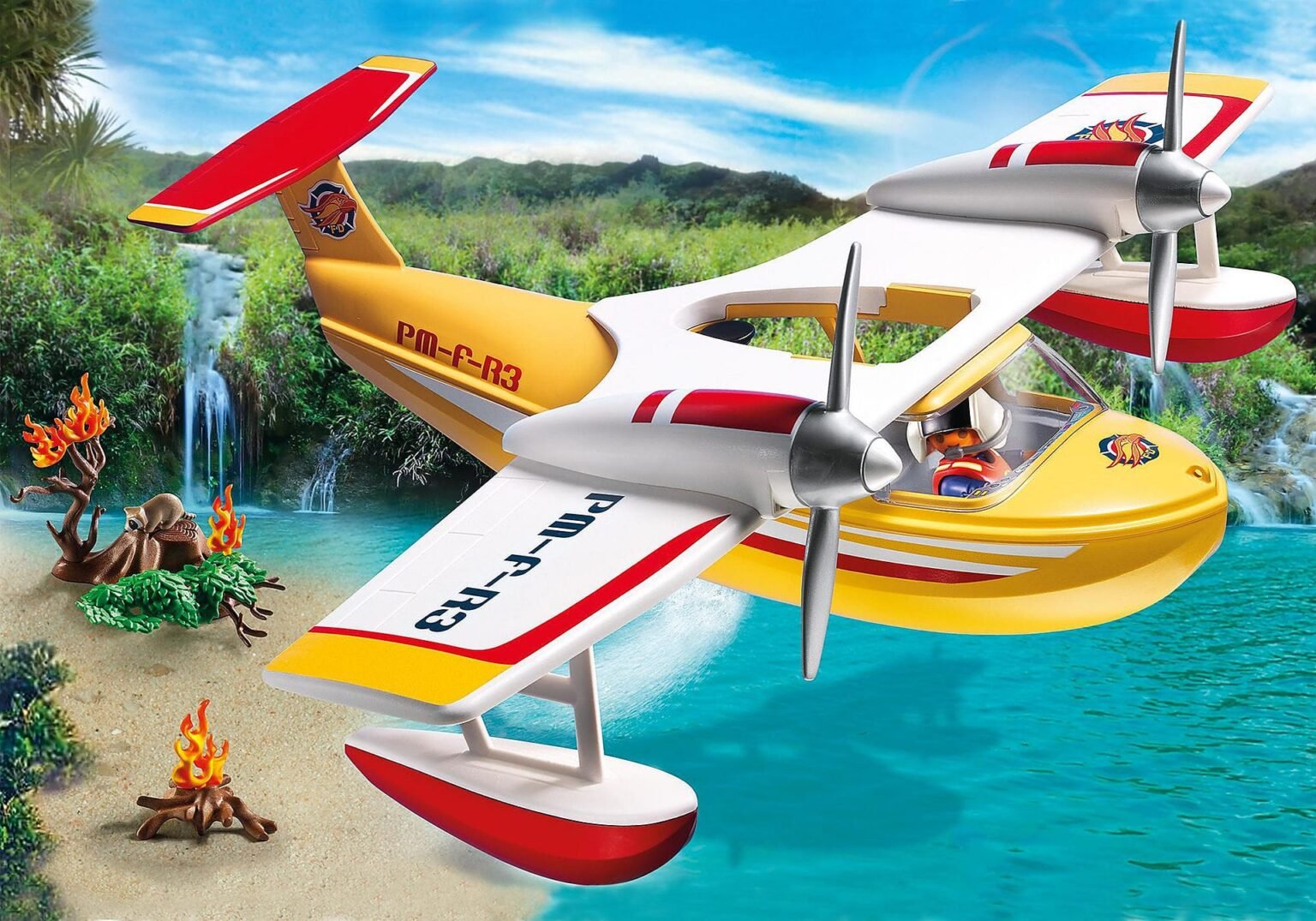 Playmobil 5560 Wildlife Firefighting Seaplane ไวล์ดไลฟ์ เครื่องบินดับเพลิงป่า