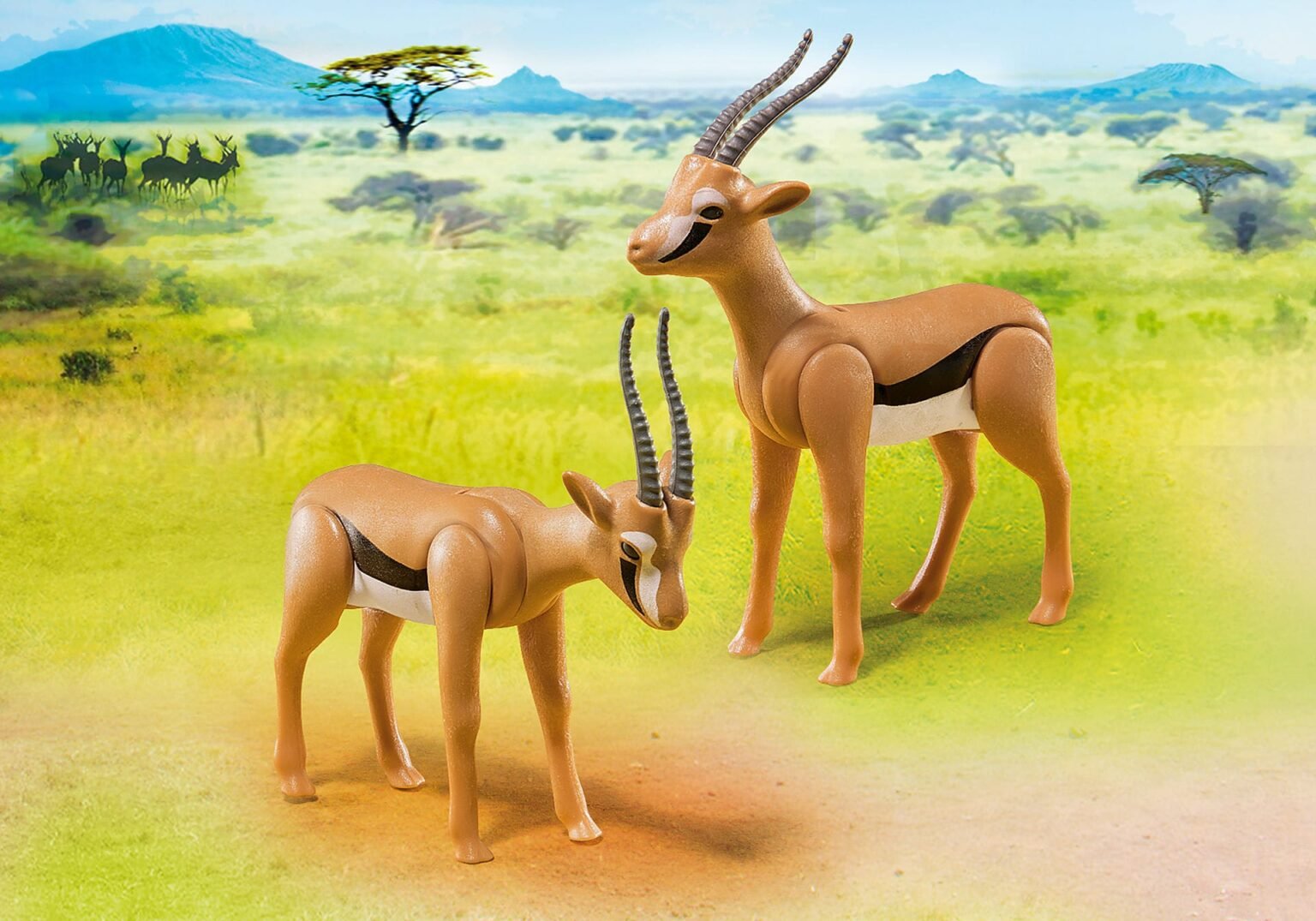 Playmobil 6942 Wifd life Gazelles ไวล์ดไลฟ์ เนื้อทราย และลูก