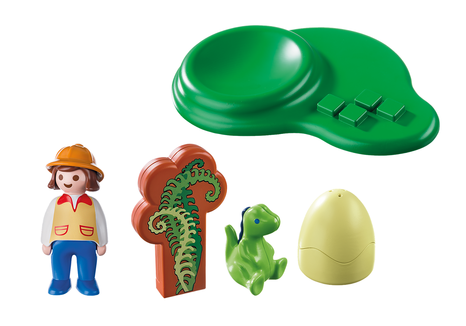 Playmobil 9121 123 Girl with Dino Egg 123 เด็กหญิง และไข่เบบี้ไดโนซอร์ - Image 3